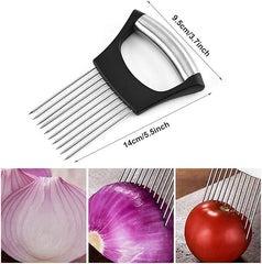 Onion Holder Slicer Vegetable tools | أداة تثبيت وتقطيع البصل وأدوات الخضروات